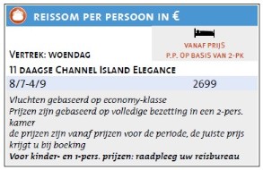 Channel Islands Elegance - prijzen 2026